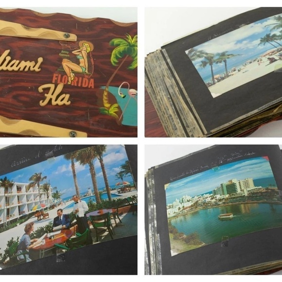 VINTAGE 1950s Wooden Photo Album, Travel to Florida, Cuba, Bathing Beauty Shots - Picture 4 of 15